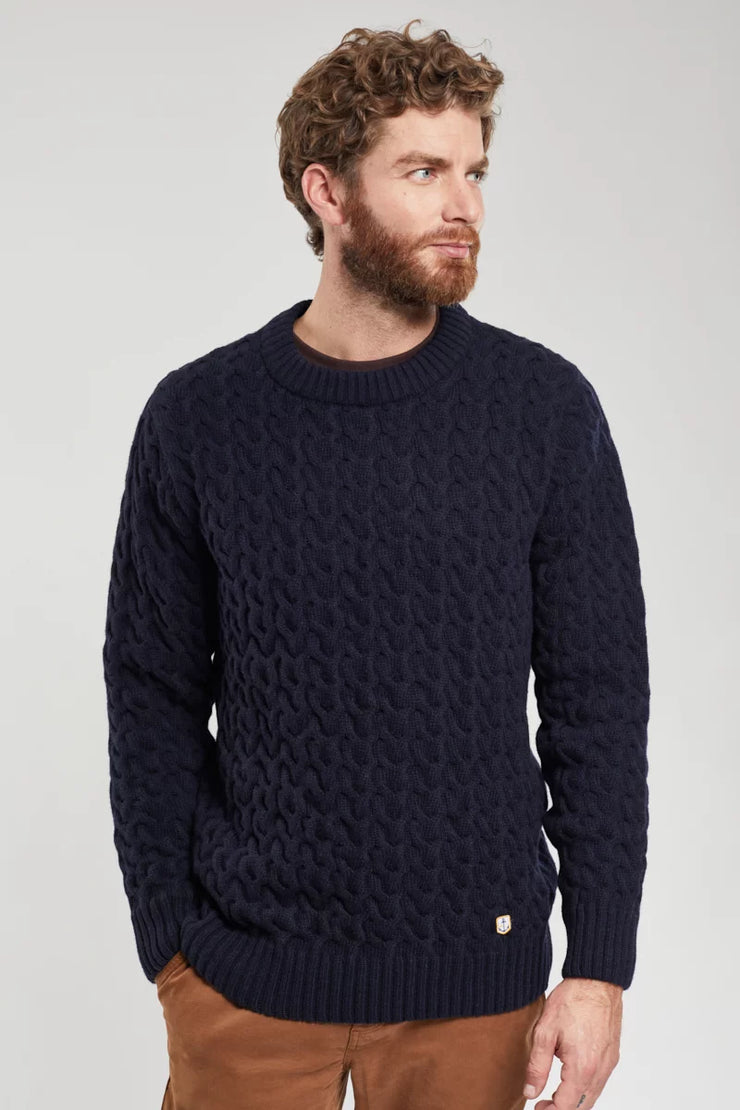 Armor Lux Wool Cable Knit Jumper