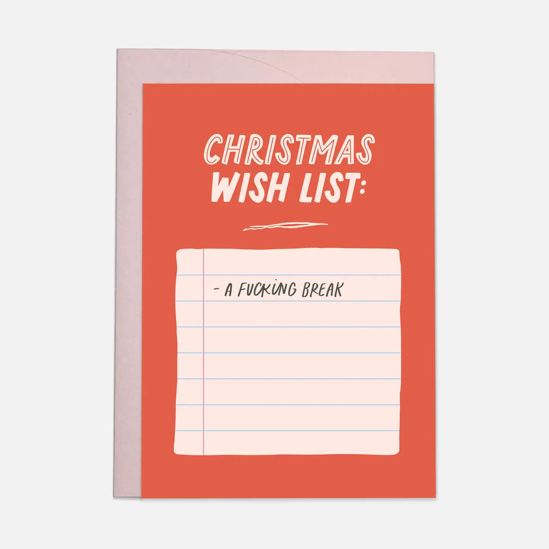 Kaart Blanche - Christmas Wish List Card