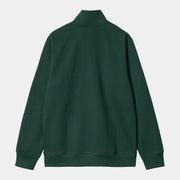 Carhartt WIP Chase Neck Zip Sweat Discovery Green