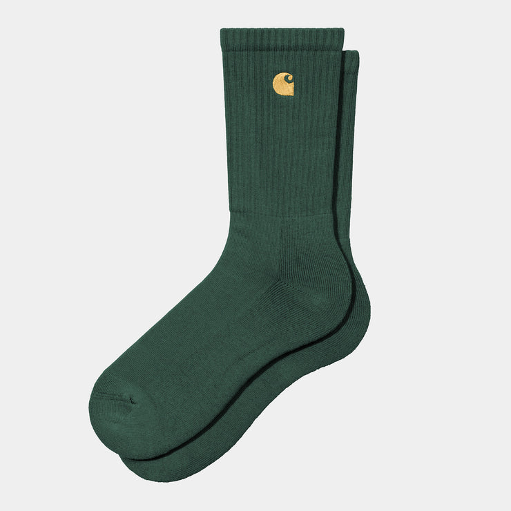 Carhartt WIP Chase Socks Discovery Green/Gold