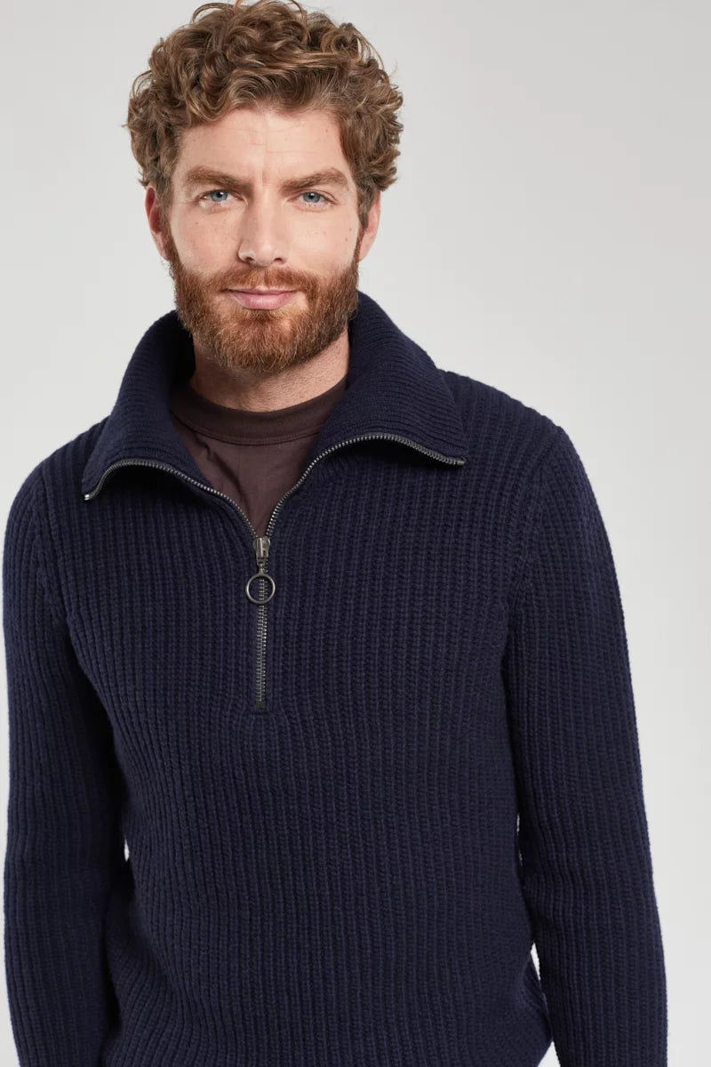 Armor Lux Heritage Zip-Neck Wool Jumper