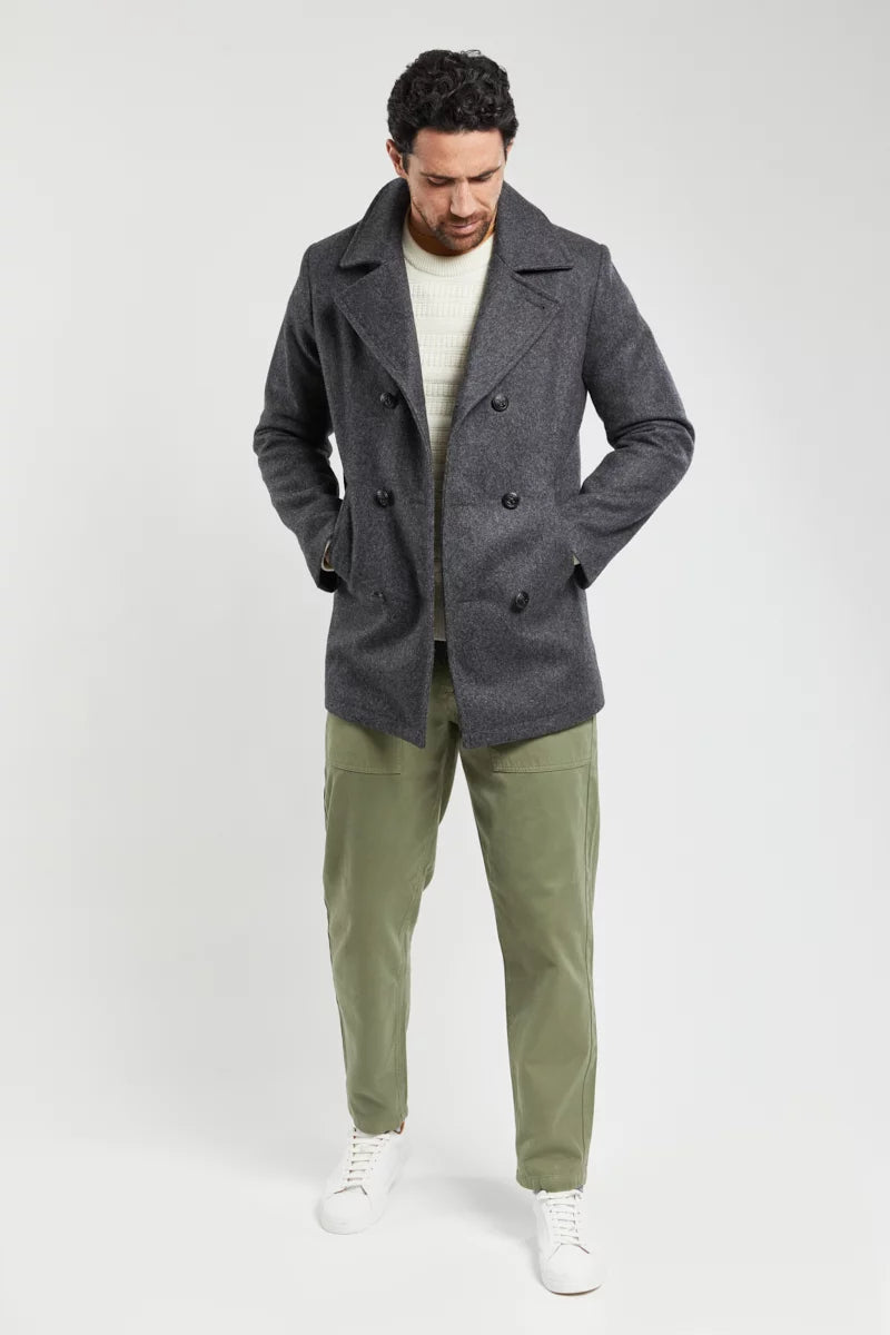 Armor Lux Wool Pea Coat Kermor