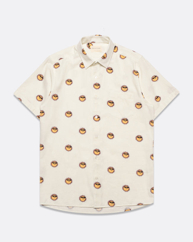 Far Afield Classic S/S Shirt - Sunny Print