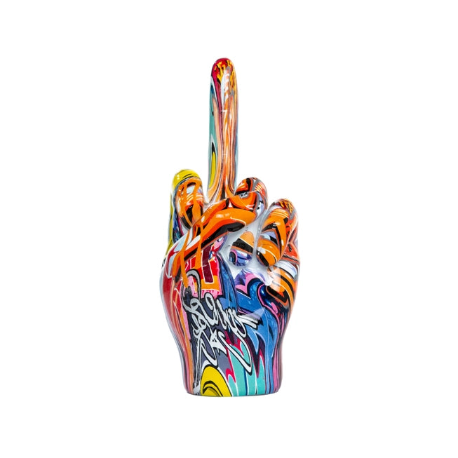 Street Art Middle Finger Tabletop - 8.5" tall