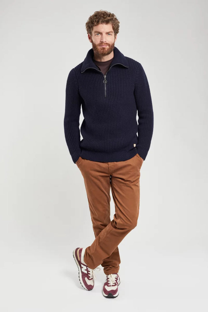 Armor Lux Heritage Zip-Neck Wool Jumper