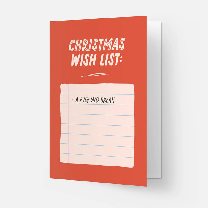 Kaart Blanche - Christmas Wish List Card