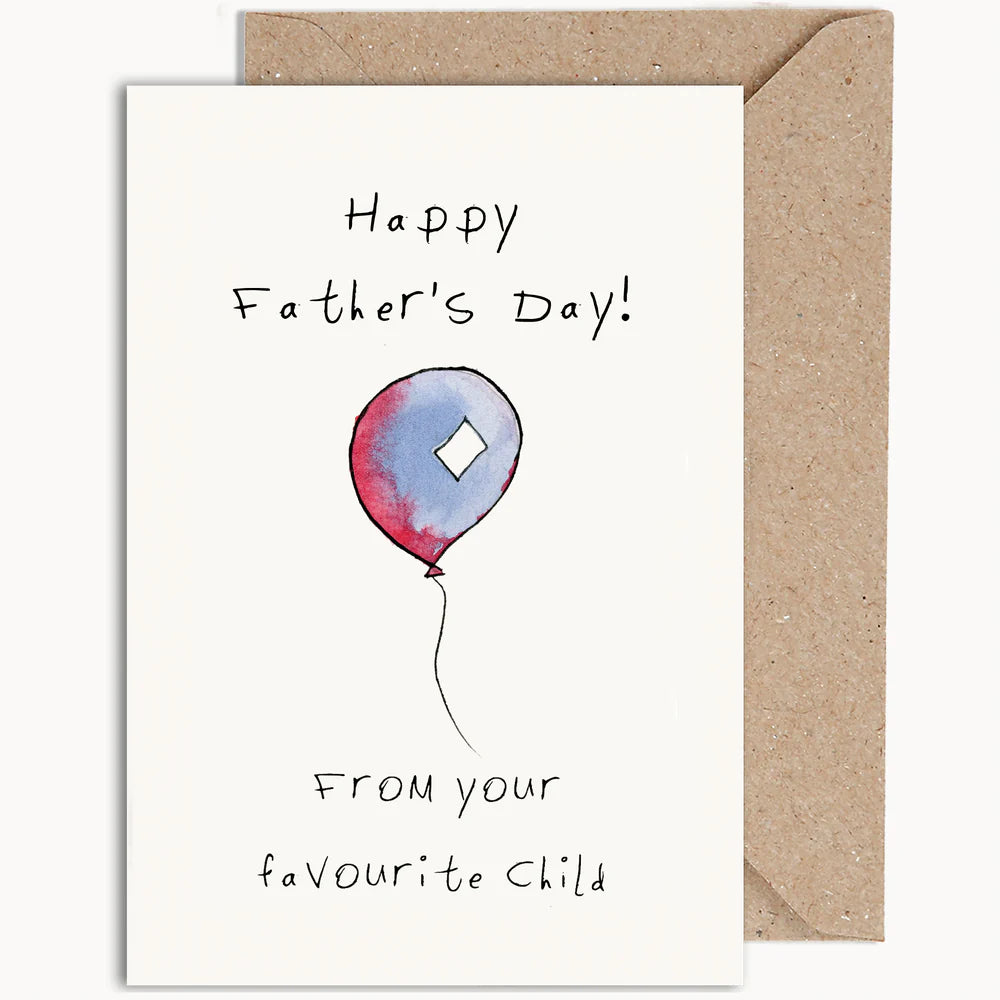 Weird Watercolours Your Favourite Child Card