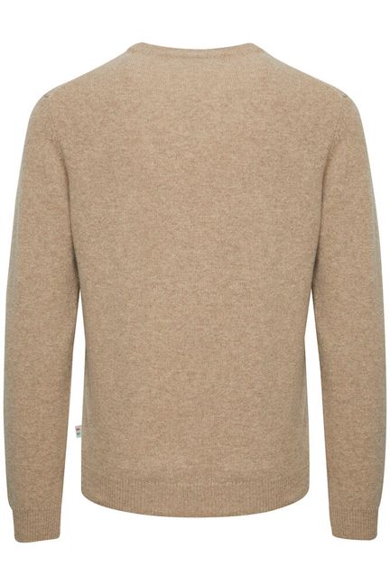 Casual Friday Karl Lambswool Crew - Silver Mink Melange