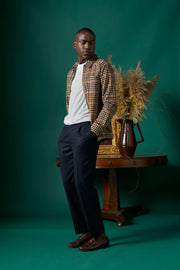 Portuguese Flannel Wool Herringbone Trousers