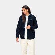 Carhartt WIP L/S Madison Cord Shirt Dark Navy