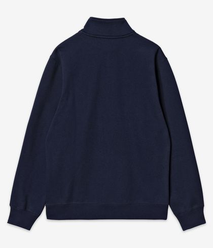 Carhartt WIP Chase Neck Zip Sweatshirt Dark Navy/Gold