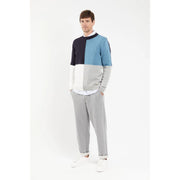 Armor Lux Colourblock Sweater - Navy/Blue/White/Grey
