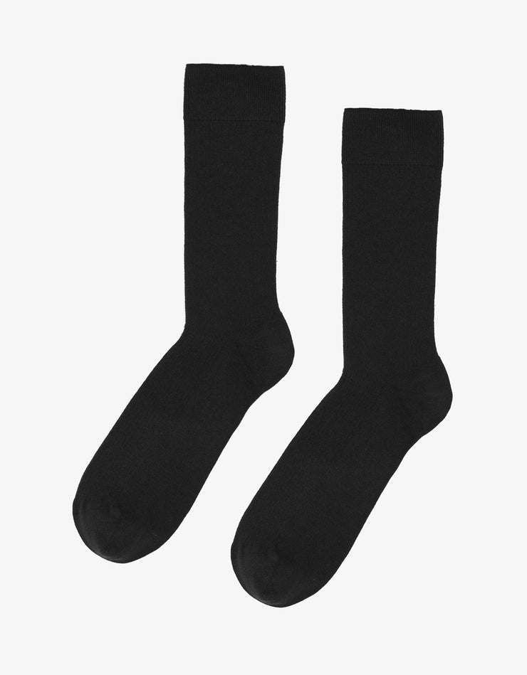 Classic Organic Sock Deep Black
