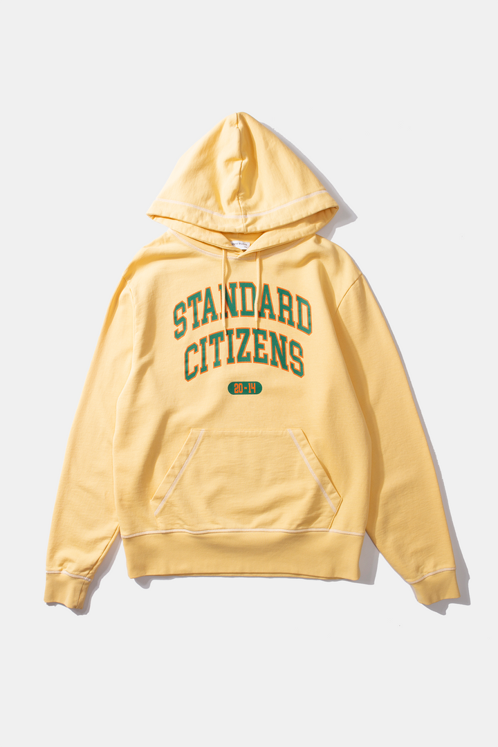 Edmmond Studios College Arch Hoodie Plain Light Yellow