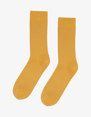 Colorful Classic Organic Sock- Burned Yellow
