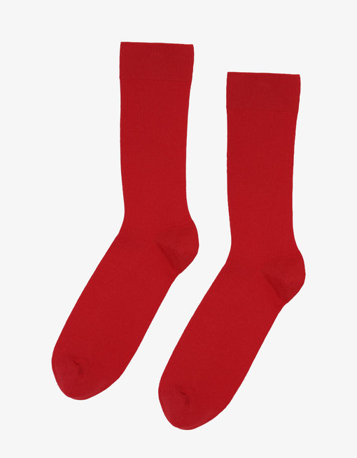 Classic Organic Sock Scarlet Red
