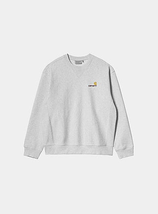 Carhartt American Script Sweatshirt Ash Heather