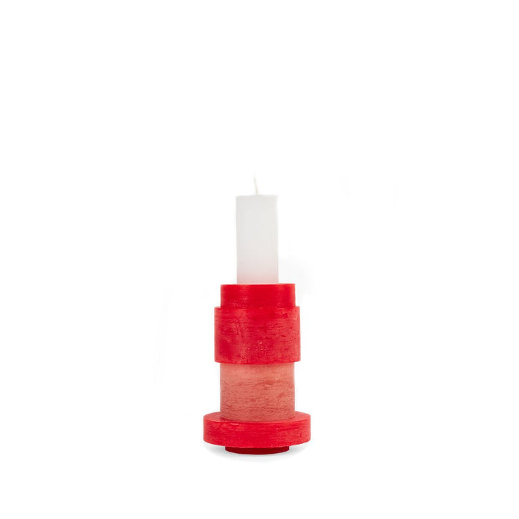 Candle Stack 05- Red & Pink