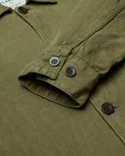 Portuguese Flannel Labura Linen Jacket Olive