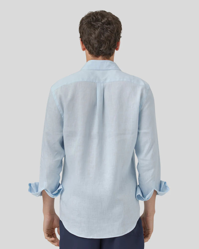 Portuguese Flannel Sky Blue Linen Shirt