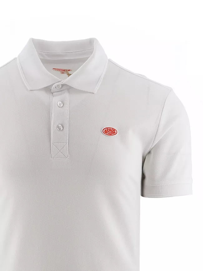 Armor Lux S/S Organic Cotton Polo Shirt White