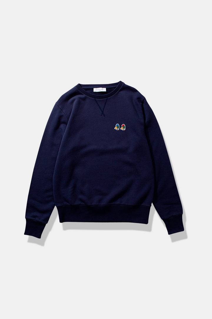 EDMMOND STUDIO SPECIAL DUCK HEAD SWEATSHIRT PLAIN NAVY