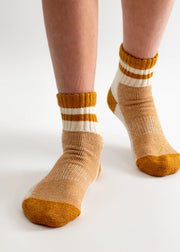 Thunders Love OUTDOOR COLLECTION Tennis Mustard Womens Socks