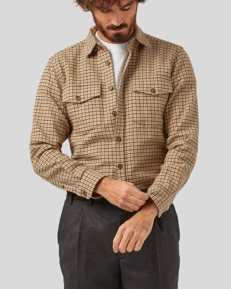Portuguese Flannel PP Brown/ Mustard Overshirt