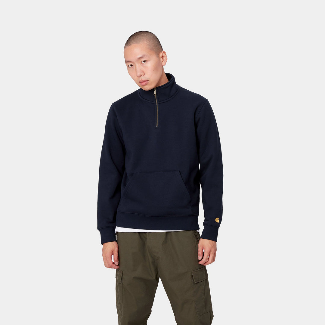 Carhartt Chase Neck Zip Sweat Navy