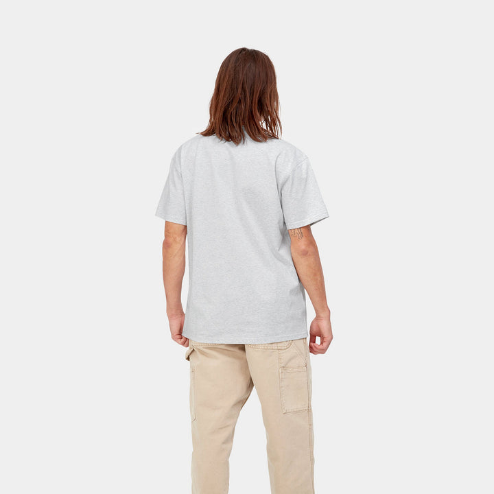 Carhartt WIP American Script S/S T-Shirt Ash Heather