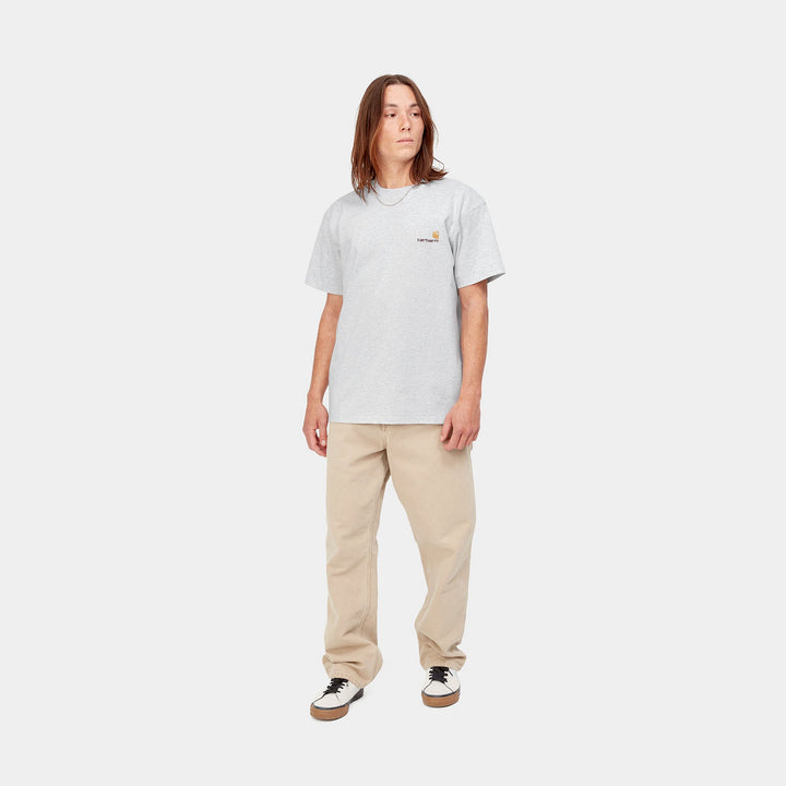 Carhartt WIP American Script S/S T-Shirt Ash Heather