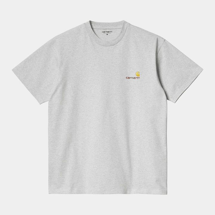 Carhartt WIP American Script S/S T-Shirt Ash Heather