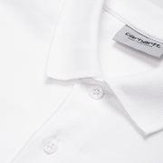 Carhartt WIP S/S Chase Pique Polo White