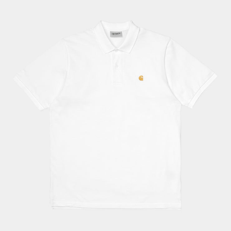 Carhartt WIP S/S Chase Pique Polo White