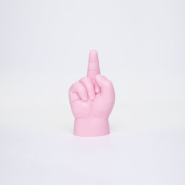 CandleHand Pink F*CK YOU baby hand candle