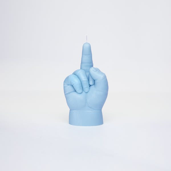 CandleHand  Blue F*CK YOU baby hand candle